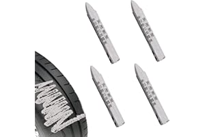RYGRZJ Tire Marking Paint Crayon,4PCS Fade Resistant Crayon for Tires,Universal Waterproof Tire Crayon Marker,Portable Tire Crayon for Motorcycle Electric Vehicle Mark Tire Damage