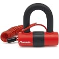 Cavo Promemoria A Molla Per Blocco Disco Moto – Filo D'acciaio Rivestito In PVC, Elastico Fino A 120 Cm, Arancione, Antifurto Visivo