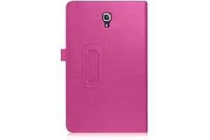 Visibee - Leather Smart Stand Flip Tablet Case Cover For Samsung Galaxy Tab A 10.5” T590/T595 (2018) With Screen Protector and Stylus pen (Pink)