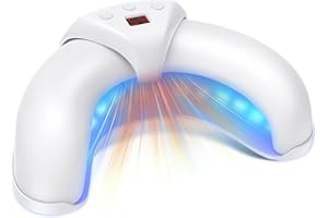 FUNTHY Lichttherapiegerät Nagelpilz Laser Gegen Nagelpilz Gerät für Mehrere Fingernägel und Zehennägel Nagelpilz Laser für Beschädigte und Verfärbte Nägel Mit Digitalen Displays (18+4 lampe)