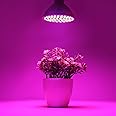 Frcolor - Lampada a LED, Con Attacco E27, da 6W, 72 Luci Led, per crescita delle piante, per interni o esterni come giardino,