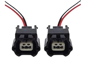 NIYATA 2-Pin ABS Sensor Plug Connector with 15cm Pre-Wired Leads, Replacement Wire Harness Socket for Nissan Qashqai, X-Trail, Juke, Replaces 479004CB2A, 47901-1KA0A