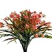 Produktbild MIHOUNION Künstliche Pflanzen für Innen Plastikblumen Kunststoff gefälschte Blumen Busch Künstlich Künstliche grünpflanze für Garten Balkon Topf Party Orange Rote 4pcs