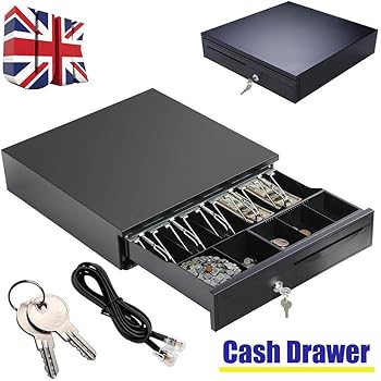 Cash Drawer Box Storage Holder 5 Bill 5 Coin Trays Removable