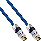 InLine 89950P S-VHS Kabel, PREMIUM, vergoldete Stecker, 4pol mini DIN Stecker / Stecker, 2m