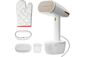 AxiwoIntl Clothes Steamer,Travel Steamer for Clothes,Handheld Steamer for Clothes,Portable Steamer,1800W,350ML Removable Water Tank,Automatic Power Failure