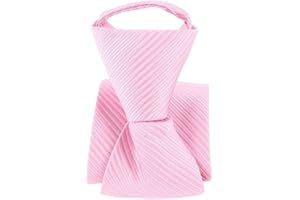 CRAVATE AVENUE SIGNATURE Pomme Carré. Cravate Enfant. Dandy Boy - Rose Dandy, Uni- Rose