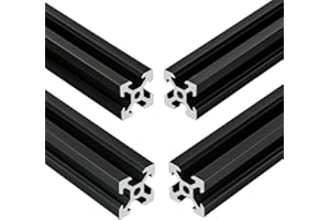 VICHSAMWY 4 Stück V Typ Systemprofile 2020 500mm Aluminiumprofil Extrusions Eloxierte Linearschiene 20x20 Aluprofil für 3D-Drucker DIY CNC-Maschinen uzw