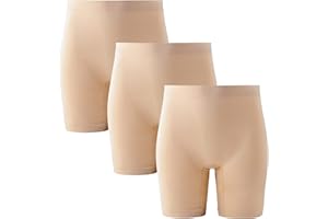 INNERSY Pantaloncini Sottogonna Donna Antisfregamento Leggings Corti Mutande Senza Cuciture Pacco da 3