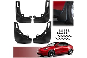 Bowfar Tesla Model Y Schmutzfänger Spritzschutz Kotflügel Auto Zubehör Kein Bohren von Löchern erforderlich für 2023 2022 2021 2020 (4 Stück)