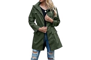 HZPHQY Women Lightweight Waterproof Rain Jackets Active Outdoor Hooded Windbreaker Raincoat