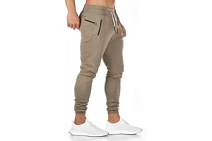 CMTOP Pantalón Jogger Slim Fit para Hombre Casual Jogging Algodón Hombre Pantalones Jogger Deportivo Entrenamiento Fitness
