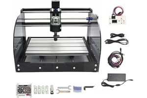 RATTMMOTOR Macchina fresatrice per incisione, 3 assi GRBL, Offline Control CNC 3018 Pro Max, 420 x 350 x 270 mm, controllo ER11, per PVC PCB e per intaglio legno fai da te