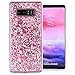 Price comparison product image COOVY Cover for Samsung Galaxy Note 8 SM-N950 / SM-N950F / SM-N950FD thin TPU Silicone Bumper Case, Slim Protective Shell, Case in sparkling Glitter Design | colour pink
