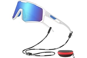 DUKZURA Cycling Glasses for Men Women Youth Polarized Sports Sunglasses UV400 Protection TR90 Superlight Frame Glasses for Cycling Running Fishing Baseball Hiking Sunglasses