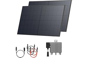 Solarway® 880W Balkonkraftwerk 800W komplett Steckdose - neuester 800 Watt Wechselrichter - Solaranlage Komplettset - 440W bifaziale Solarmodule & Envertech & Zubehör