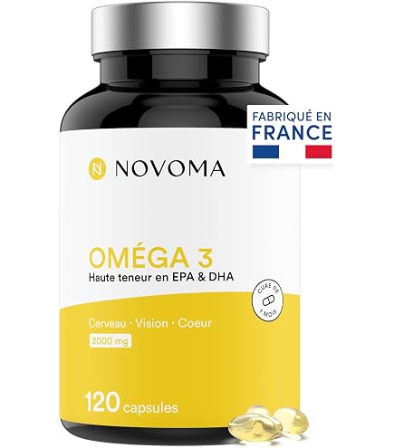 Capsules Omega-3 2000 Mg - Huile De Poisson EPA DHA - Soutien Cerveau, Yeux, Immunité - 30/60/120 Capsules