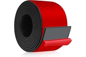 LEFUNOM Tira de goma flexible rollo de caucho 3m×75mm×3mm plancha goma antivibración tira de neopreno para protección contra impactos (adhesivo)