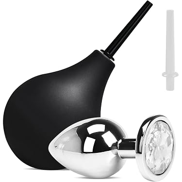 Kit De Lavement Anal / Douche Anale En Silicone - Hygiène Intime - Neuf