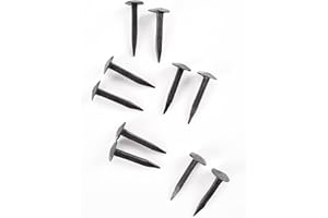 Battle-Merchant Clous forgés | 3,5 cm de long | Lot de 10 pièces | Clous décoratifs en fer forgés Antik noir