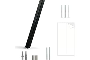 ‎HASWARE HASWARE Schwebendes Hausnummernschild: 5 Zoll (12cm) modernes Türschild – auffällig für Straßennummern (Slash, Schwarz)