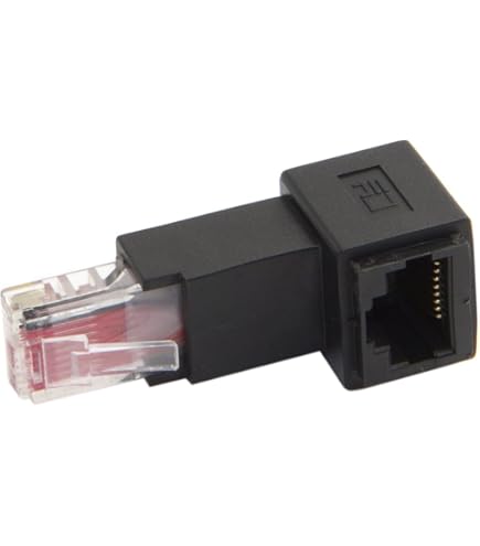 4 Adattatori Ethernet RJ45 90 Gradi - Maschio/Femmina, Cat6, Per Spazi Stretti (Angolo Alto E Basso) - Foto 4