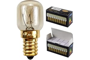 TIANFAN SES E14 - Lámpara de rosca para horno (15 W, 300 grados para microondas/horno, 10)