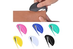 BOTUK 6PCS Reusable Letter Opener Practical and Durable Multicolor Mini Box Cutter Easily Cut Files Without Damaging Them for Package Paper Cut Safe Mail Opener for Warehouse Home or Office