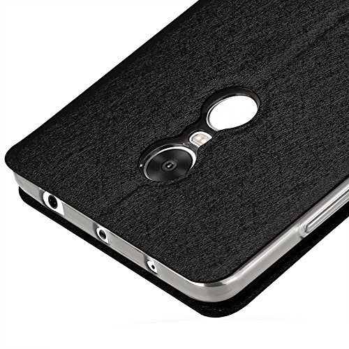 Negro Estilo de f tbol Cuero de la PU Funda Flip Case TPU Silicona Back Cover y Protector de Pantalla Para Xiaomi Redmi Note 4 Vooway MA00326 Negro Estilo de f tbol Cuero de la PU Funda Flip Case TPU Silicona Back Cover y Protector de Pantalla Para Xiaomi Redmi Note 4 Vooway MA00326