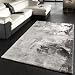 Produktbild PHC Teppich Modern Designer Teppich Leinwand Optik Grau Schwarz Weiss Meliert, Grösse:160x230 cm