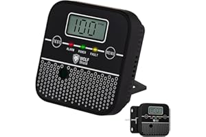 WOLF SHIELD Carbon Monoxide Detector 10 Year Sealed Battery Life Mini Carbon Monoxide Alarm CO Monitor Sensor with Free Standing LCD Display Test Silence Function for Home Caravan, Campervan,Car,Etc