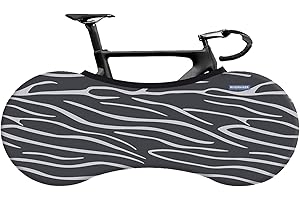RIVERHIKER Stretchy Bike Wheel Cover, Anti-dust High Elastic Outdoor Indoor Washable Bicycle Protection Storage Bag (Zebra)