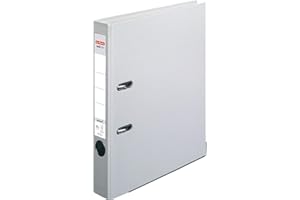 ‎HERLITZ Herlitz 11416070 Ordner maX.file protect A4, 5 cm mit Einsteckrückenschild, 5er-Packung, FSC Mix, grau