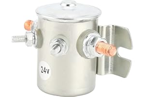 SEAFRONT 200A Continuous Solenoid Relay - Waterproof Hydraulic Motor Starter, Normally Open, 24V DC