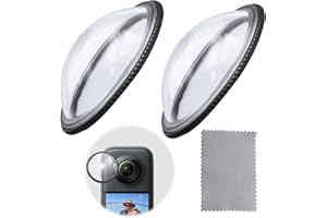 WYYFXY® 2 Stück Premium Linsenschutz für Insta 360 x4, Drehbar Objektivschutz Hohe Transparenz Objektiv Schutzsystem Insta360 X4 Zubehör
