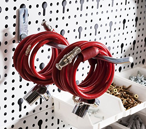 Element System Werkzeughalter rund / L = 12 cm / 4 Stück / für Werkzeuglochwand / Lochplattenwand / verzinkt - 5