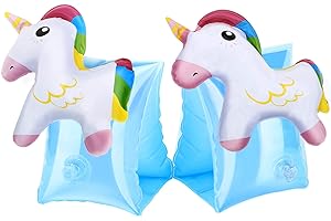 HeySplash Brassard Gonflable, Bandes de Bras Flotteurs Piscine Natation pour Enfant 3-6 Ans, Entraînement Sécuritaire pour Enfant, Brassards de Natation Dessinée Aide à la Nage Bébé