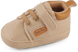 MASOCIO Scarpe Neonato Scarpine Primi Passi Bimbo con Suole Morbide Antiscivolo