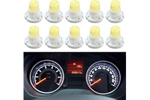 TABEN T3 Neo Wedge Ampoules LED A/C Contrôle du chauffage de la température Jauge Cluster Instrument Tableau de bord (Blanc)