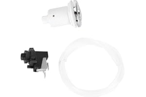 Mxzzand Botón neumático Interruptor de botón de Aire 250V Control Remoto Duradero de Acero Inoxidable para Piscinas y spas