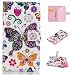 Produktbild Nancen Huawei P9 Lite / P9 mini (5,2 Zoll) Handyhülle, Bunt Nette Romantische Muster Flip Etui Case Cover Lederhülle PU leder Folio Bookstyle Schutzhülle mit Standfunktion, Brieftasche und Karte Tasche [Bunte Schmetterlinge]