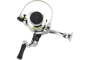 WOYUFEN Mini Fishing Reel | Small Ice Fishing Reels | Mini Aluminum Alloy Baitcasting Reels for Freshwater and All Year Round Fishing