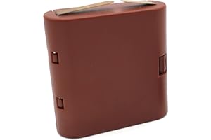 BELI-BECO 5430 - Batteriebox für 3X AA Batterien - 4,5 V als Ersatz für Flachbatterien vom Typ 3R12 u.a. für Krippenbeleuchtung oder Puppenhäuser (Braun)