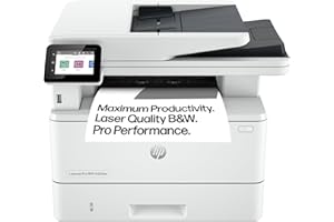HP Laserjet Pro MFP 4102fdw Laser Printer | Black and White | For Small Medium Business | Print, Copy, Scan, Fax | ADF | 2-Sided Printing | Dual-Band Wi-Fi | Ethernet