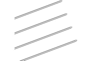 LAVMHAB Tubo in acciaio inox 304, diametro esterno 3 mm, spessore parete 0,8 mm, lunghezza 300 mm, tubo rotondo in acciaio inox senza cuciture (4 pezzi)