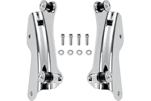 Eumti Chrome 4-Point Docking Hardware Kit for Harley Touring 2014-Later,Custom Quick Release Tour Pack Luggage Rack Backrest Replacement 52300353 Fit for CVO Road King Street Road Electra Glide