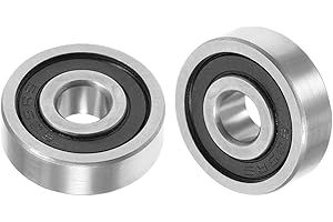 Kozelo 2Pièces Roulement à Billes 625-2Rs - [5X16X5mm] Acier Chromé à Double Étanchéité pour Applications Industrielles et Équipements Mécaniques