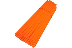 cyclingcolors 72x Couvre Rayon Roue Avant arrière Jante Tube Paille Fendue 235 mm (21 Pouces) idéal vélo BMX Fixie Moto cyclomoteur Pit Dirt Cross