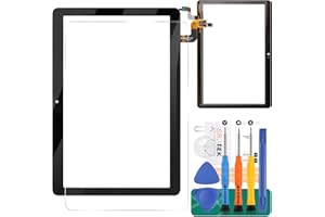 SRJTEK Para Huawei MediaPad T3 10 9.6 pulgadas sensor de pantalla táctil digitalizador para AGS-W09 AGS-L09 pantalla táctil con kit (no pantalla LCD) (negro)