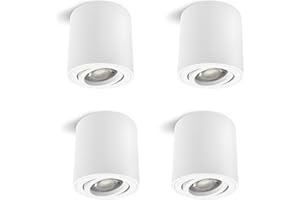 LINOVUM Cori Spot encastrable sans ampoule - Blanc/Noir/Blanc-argenté/Noir brossé Moderne blanc mat